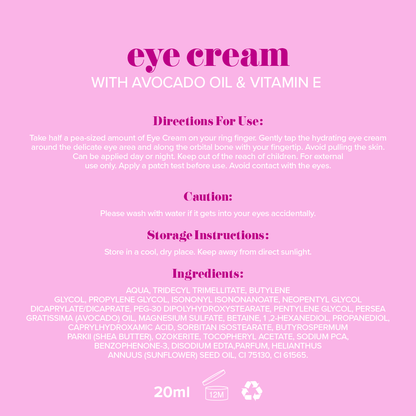 Free Brightening Vitamin E Eye Cream - Give Me Cosmetics