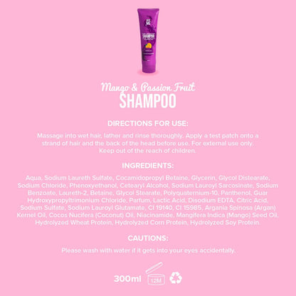 Shampoo - Mango & Passion Fruit - Give Me Cosmetics